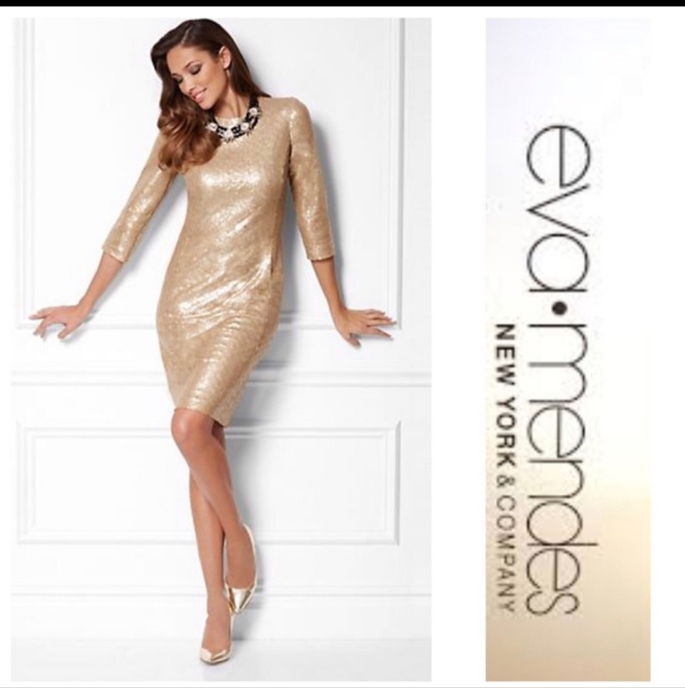 Gold Sequin Dress